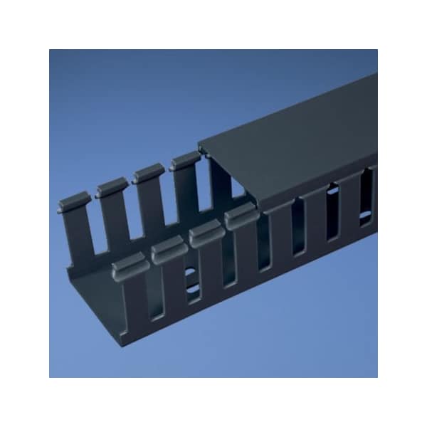 Base Wiring Duct, Type G, Wide Slot, Intrinsic Blue, 1" x 4" x 1' (6-Pack)